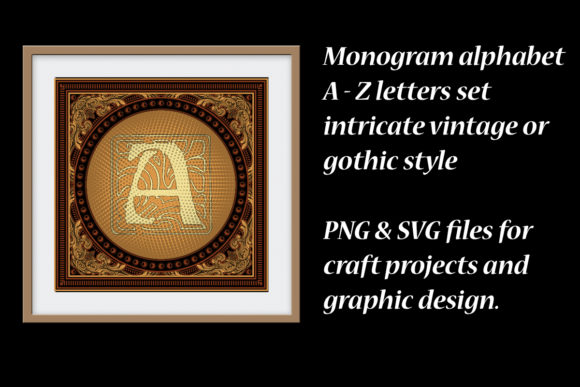 Download Monogram Alphabet Vintage Graphics - Vintage graphics Collection