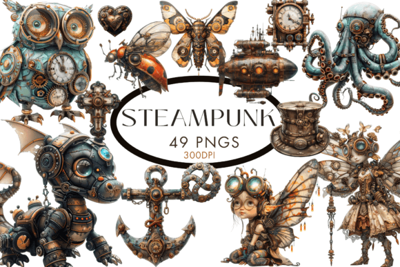 Download Steampunk Clipart PNG - Steampunk Collection